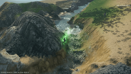 A demonstration of terraforming in Stars Reach.